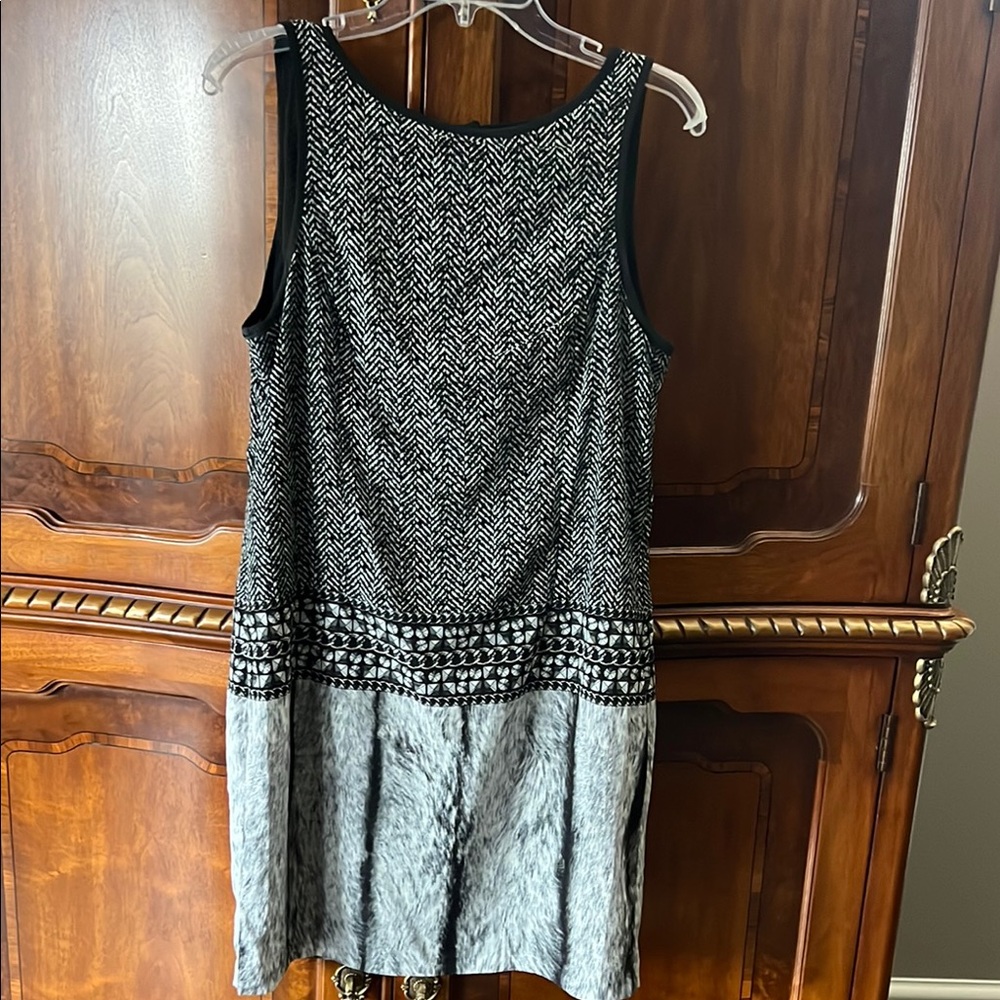 Michael Kors Black and White Mini Dress